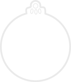 Kersthangers kerstballen | 7,5 cm |10 st.