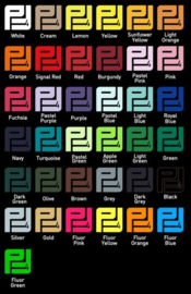 Pakket Flexfolie (32 kleuren) 30 cm x 50 cm
