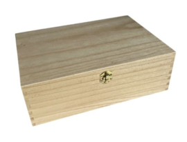 Houten knutsel kistje