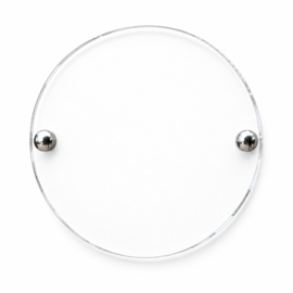 Naamplaatje Plexiglas Rond 15 cm