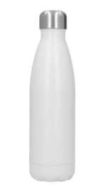 Sublimatie Thermosfles van RVS 500 ml / 17oz – Mat Wit