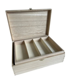Houten knutsel kistje