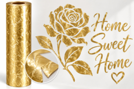 Zelfklevend vinyl glans Leaf gold vanaf A4