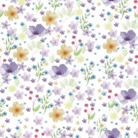 Flex Pattern Spring Flower White