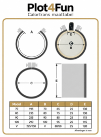 Calortrans hitte-element 60 mm voor mokkenpers M50 en M55 en M100