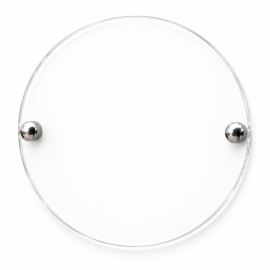 Naamplaatje Plexiglas Rond 20 cm