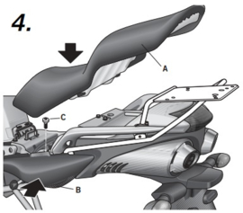 Yamaha FZ6 Fazer 600 04-12 Y0FZ64ST rek