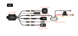 INNOVV K5 motorfiets dashcam 4K/Full HD