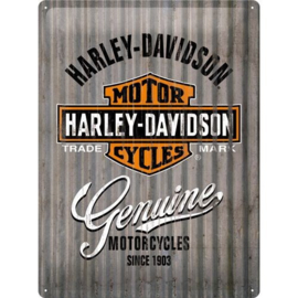 Emaille bord retro Harley Davidson