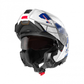 Schuberth C5 Globe wit/blauw