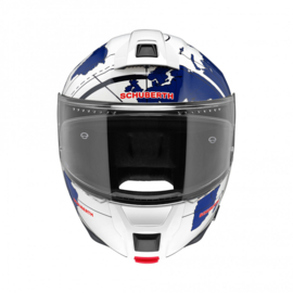 Schuberth C5 Globe wit/blauw