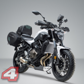 Yamaha MT 07 kentekenplaathouder + valdoppen