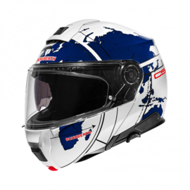 Schuberth C5 Globe wit/blauw