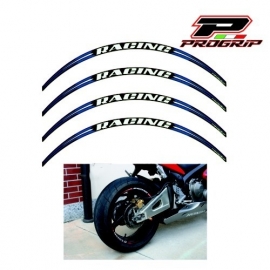 Progrip wheel striping (8-delig) zwart / blauw