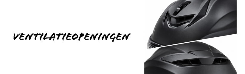 Ventilatieopeningen van de HJC i72 motorhelm