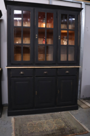 Vitrinekast XL *grachtenpand* vintage black