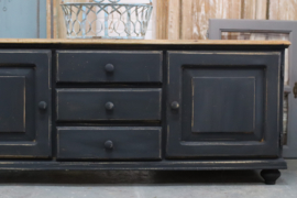 Tv kast vintage industrieel black