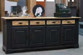 Dressoir eiken black vintage industrieel