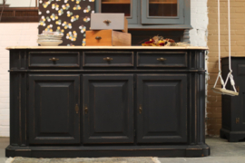 Dressoir ''bar'' vintage industrieel zwart