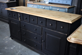 Apothekerskast / dressoir industrieel black