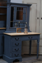 Kaptafel / bureau vintage met spiegel *Ameland*