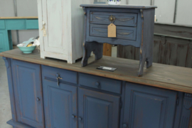 Dressoir vintage brocante blue