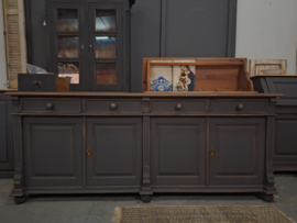 Dressoir hout vintage zwart