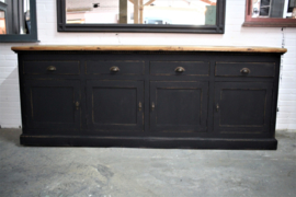 Grote robuuste industriele dressoir kast  black