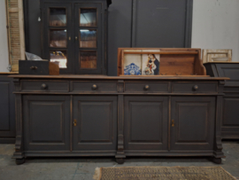 Dressoir hout vintage zwart