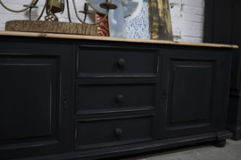 Tv kast vintage industrieel black
