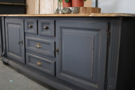 Tv kast vintage industrieel black