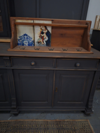 Dressoir hout vintage zwart