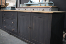 Grote industriële kast black vintage