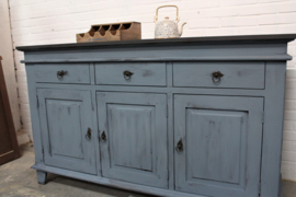 Prachtige boeren dressoir kast vintage blue