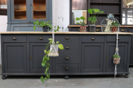 Dressoir groot industrieel warmblack