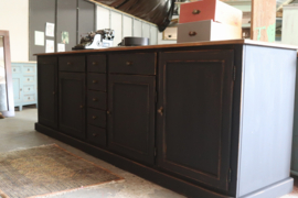 Dressoir 3 meter industrieel black