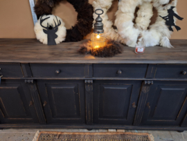 Dressoir Xl vintage old wood black
