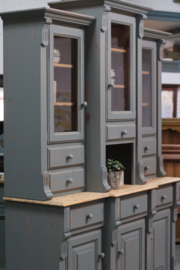Buffetkast ''waddenzee'' vintage green grey