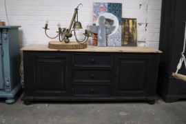 Tv kast vintage industrieel black