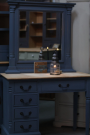 Kaptafel / bureau vintage met spiegel *Ameland*
