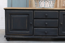 Tv kast vintage industrieel black
