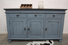 Prachtige boeren dressoir kast vintage blue