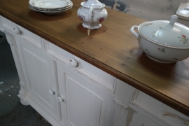 Dressoir / keukenkast wit brocante