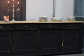 Dressoir groot vintage old kabinet  black