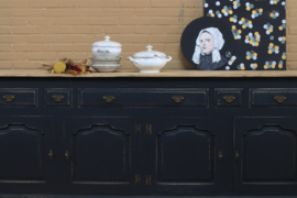 Dressoir ''loft'' doorleeft vintage black eiken