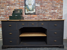 Toonbank XXL hout vintage industrieel