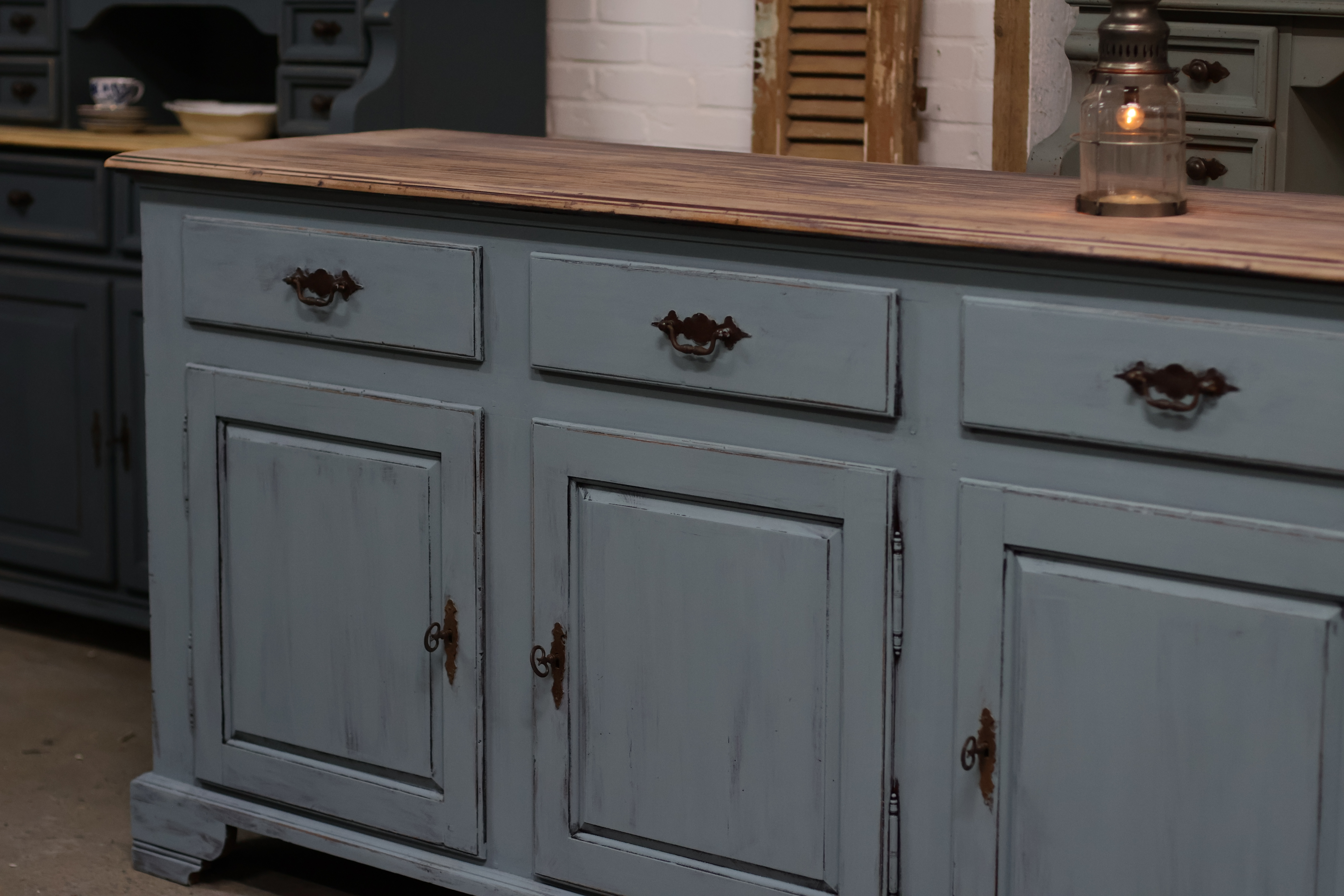 Dressoir eiken *zeezicht* vintage landelijk