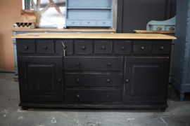 Apothekerskast / dressoir industrieel black