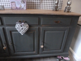 Dressoir donker grijs old look