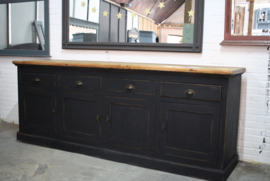 Grote robuuste industriele dressoir kast  black